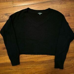 Wild Fable Black V-Neck Sweater